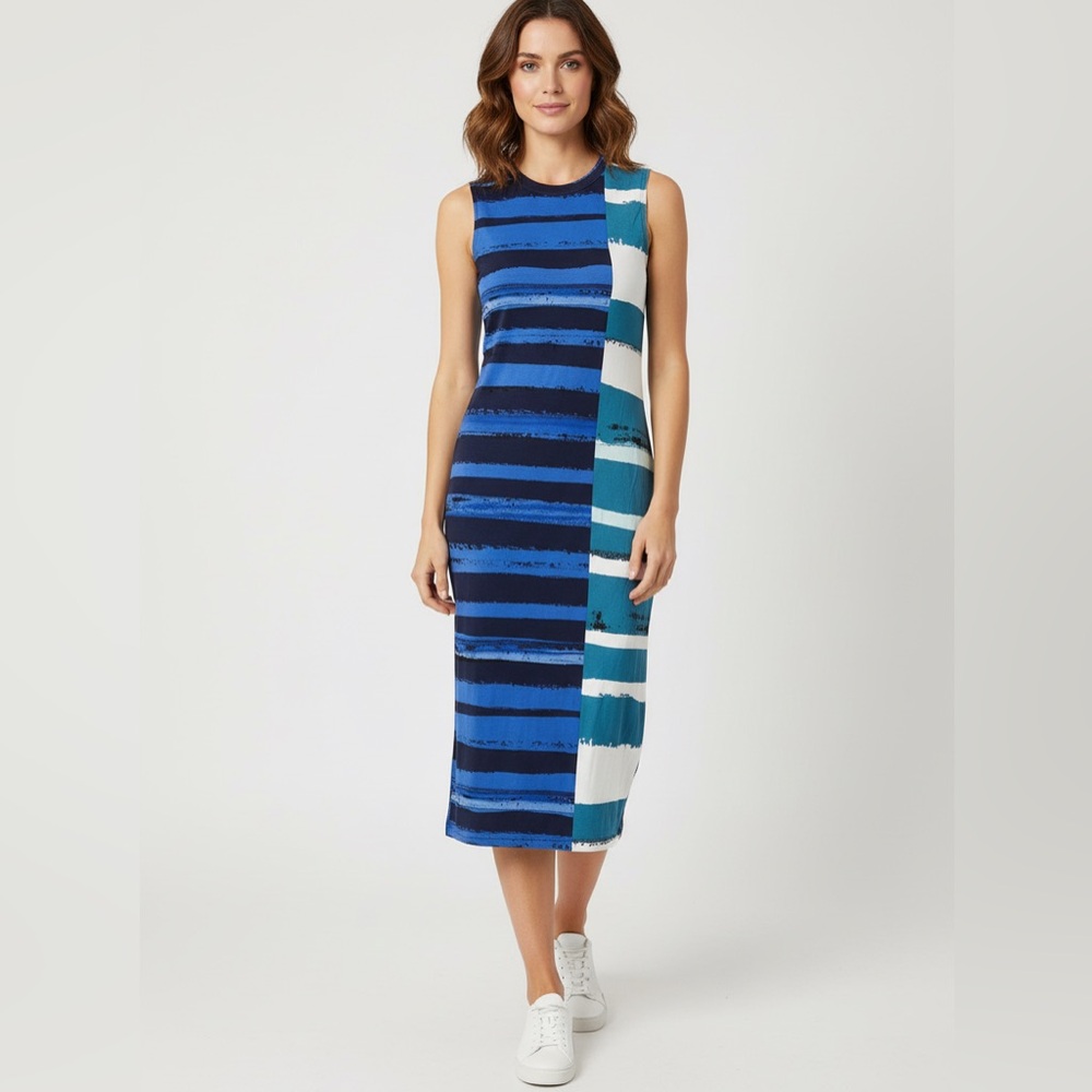 NWT Anthropologie COREY LYNN
CALTER Striped Midi Dress size XS